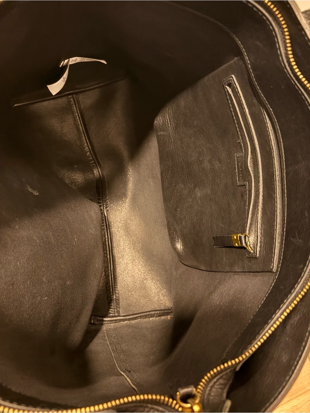 Madewell Black Leather Tote - Picture 4 of 5